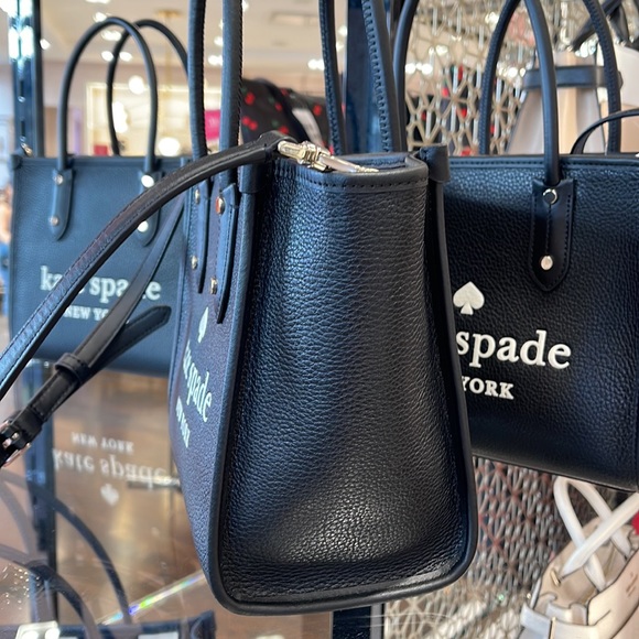 Kate Spade Pebbled Leather Small Tote Black - Picture 4 of 10